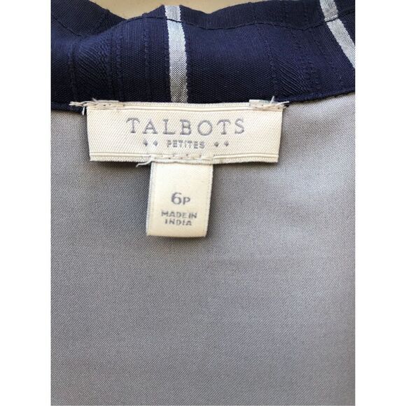 Talbots Women's Blue Striped Outlet Button Down Dress Size 6 - Picture 4 of 4